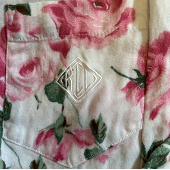 Lauren Ralph Lauren Pink and Green Floral Pajama Set - Picture 3 of 6